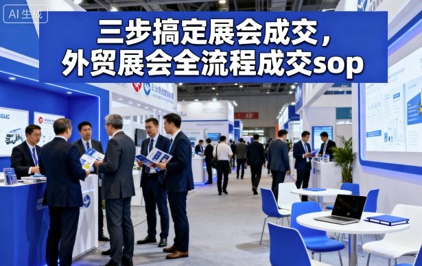 三步搞定展会成交，外贸展会全流程成交sop-选优云网创