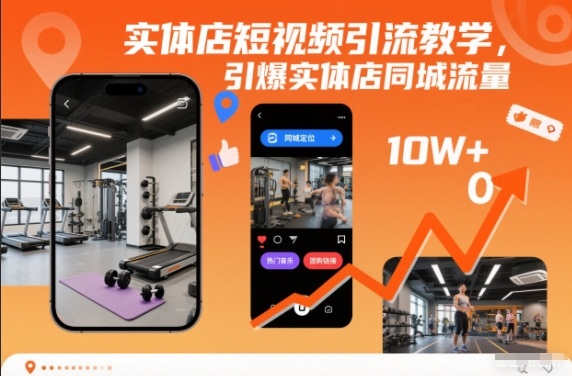 实体店短视频引流教学，引爆实体店同城流量-选优云网创