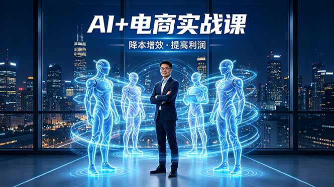 AI+电商实战课，1人+N个AI 智能体，把SOP变AI员工，实现降本增效提高利润-选优云网创