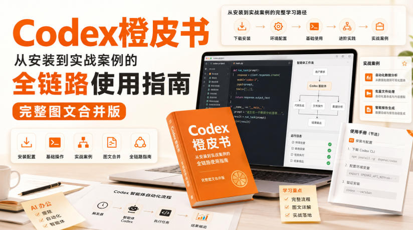 Codex橙皮书，从安装到实战案例的全链路使用指南，完整图文合并版-选优云网创