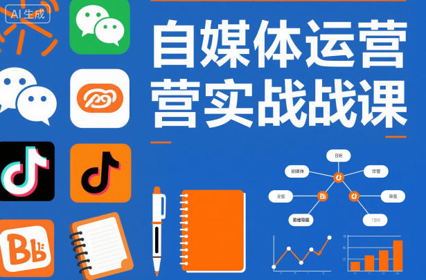 自媒体运营实战课，掌握一套系统的自媒体运营底层方法论，成为优秀的内容创作者-选优云网创
