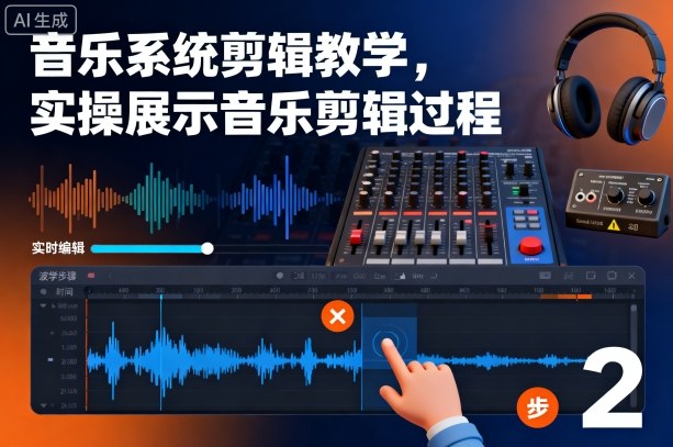 音乐系统剪辑教学，实操展示音乐剪辑过程-选优云网创