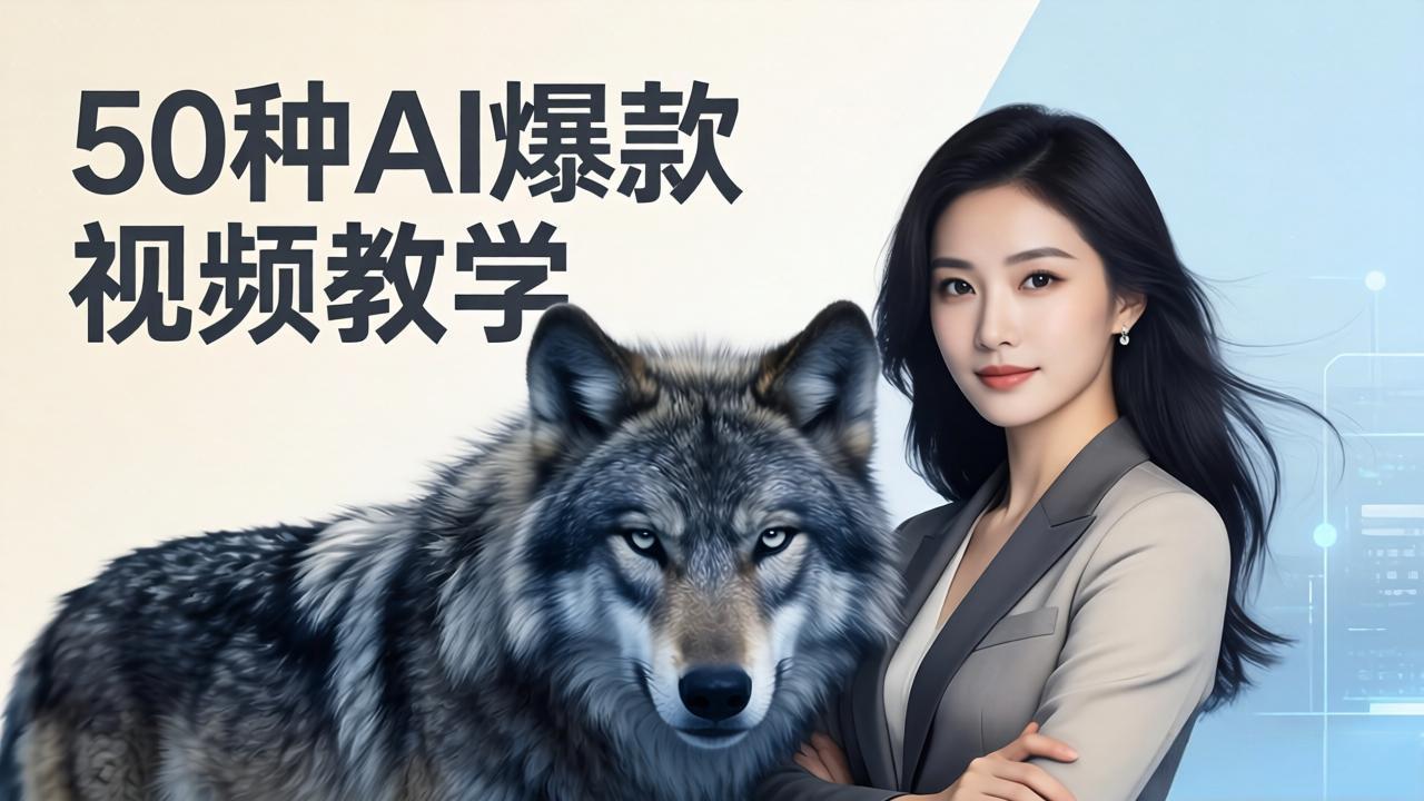 50种AI爆款视频教学：影视级古诗词+治愈萌宠+山海经蛟龙，高阶宝典商业落地-选优云网创