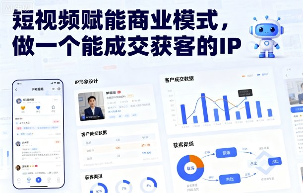 短视频赋能商业模式，做一个能成交获客的IP(更新)-选优云网创