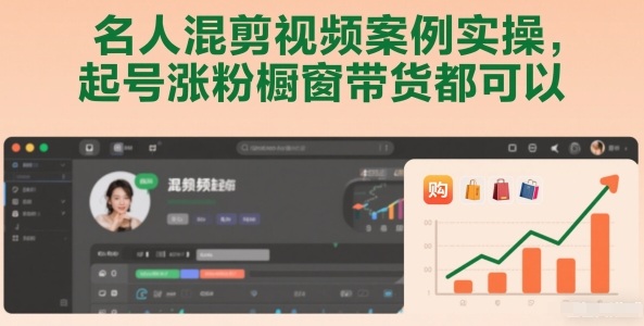 名人混剪视频案例实操，起号涨粉橱窗带货都可以-选优云网创