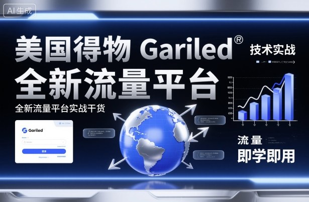 美国得物Gariled技术实战，全新流量平台实战干货，即学即用-选优云网创