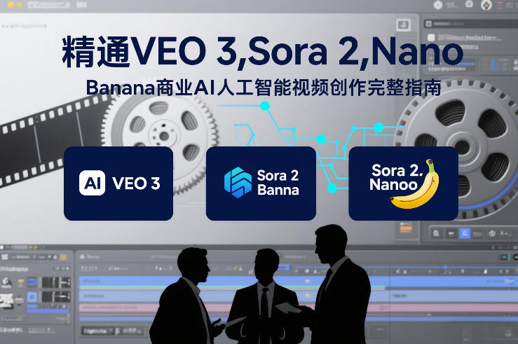精通VEO 3，Sora 2，Nano Banana商业AI人工智能视频创作完整指南-选优云网创