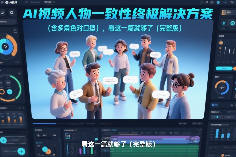 AI视频人物一致性终极解决方案(含多角色对口型)，看这一篇就够了(完整版)-选优云网创