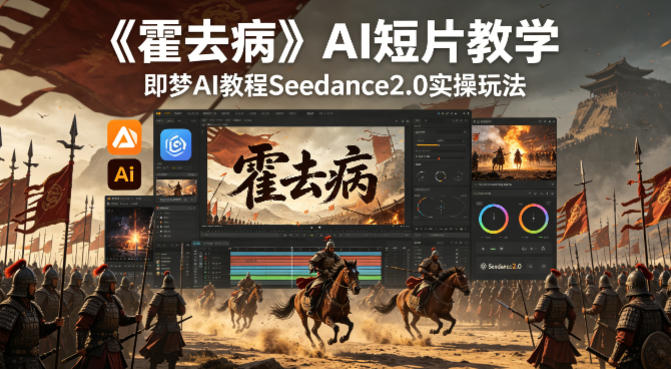 《霍去病》AI短片教学，即梦AI教程Seedance2.0实操玩法-选优云网创
