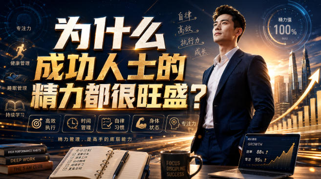 付费文章：为什么成功人士的精力都很旺盛？-选优云网创