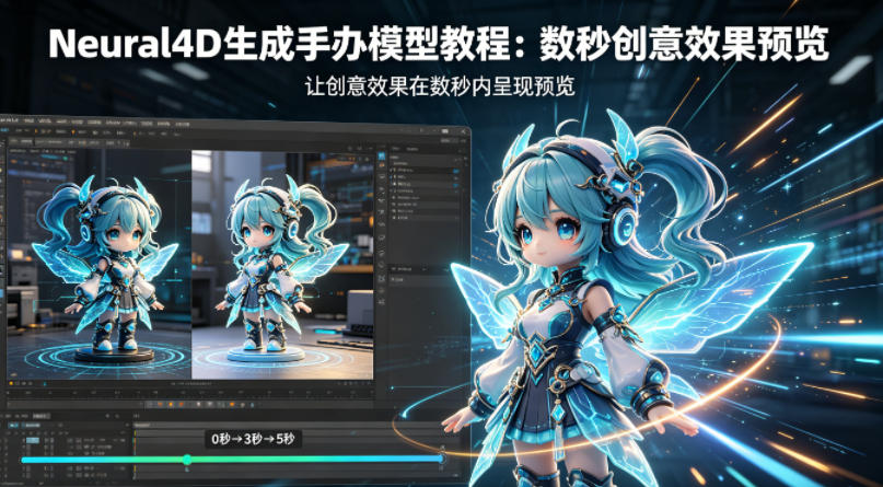 Neural4D生成手办模型教程，让创意效果在数秒内呈现预览-选优云网创