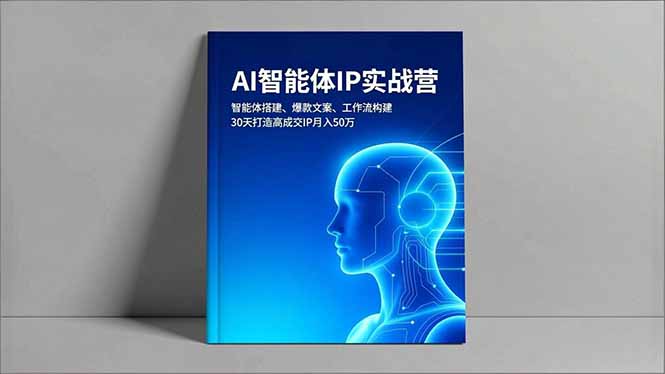 AI智能体IP实战营,智能体搭建、爆款文案、工作流构建,30天打造高成交IP月入50万-选优云网创
