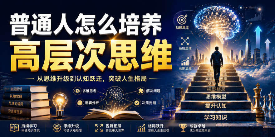 公众号付费文章：普通人怎么培养高层次思维-选优云网创