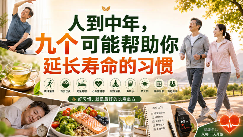 付费文章：人到中年，九个可能帮助你延长寿命的习惯-选优云网创