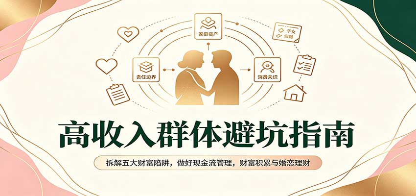 高收入群体避坑指南：拆解五大财富陷阱，做好现金流管理，财富积累与婚恋理财-选优云网创