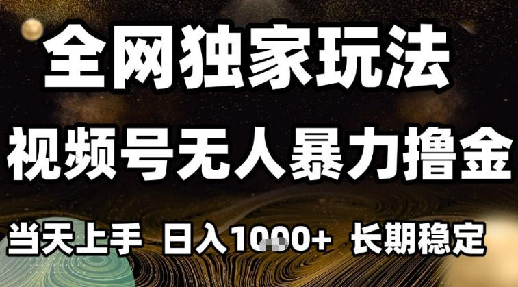 年底最新独家视频号无人直播撸礼物，小白也能轻松日入1k+，长期稳定，可批量复制【揭秘】-选优云网创