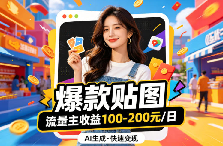 借助AI生成爆款贴图做公众流量主，当日收益100-200-选优云网创