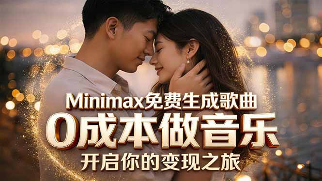Minimax免费生成歌曲实测！0成本做音乐，说唱流行Lofi一键生成-选优云网创