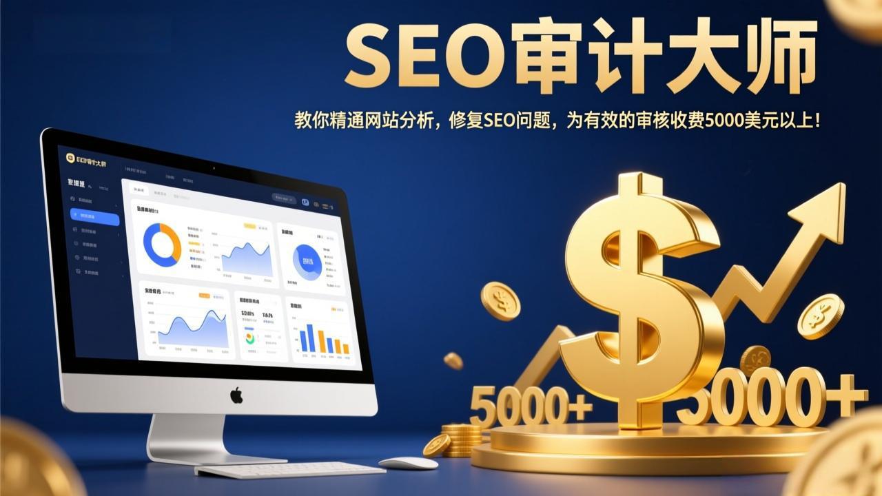 SEO审计大师：教你精通网站分析，修复SEO问题，为有效的审核收费5000美元以上！-选优云网创