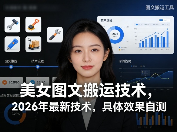 美女图文搬运技术，2026年最新技术，具体效果自测-选优云网创