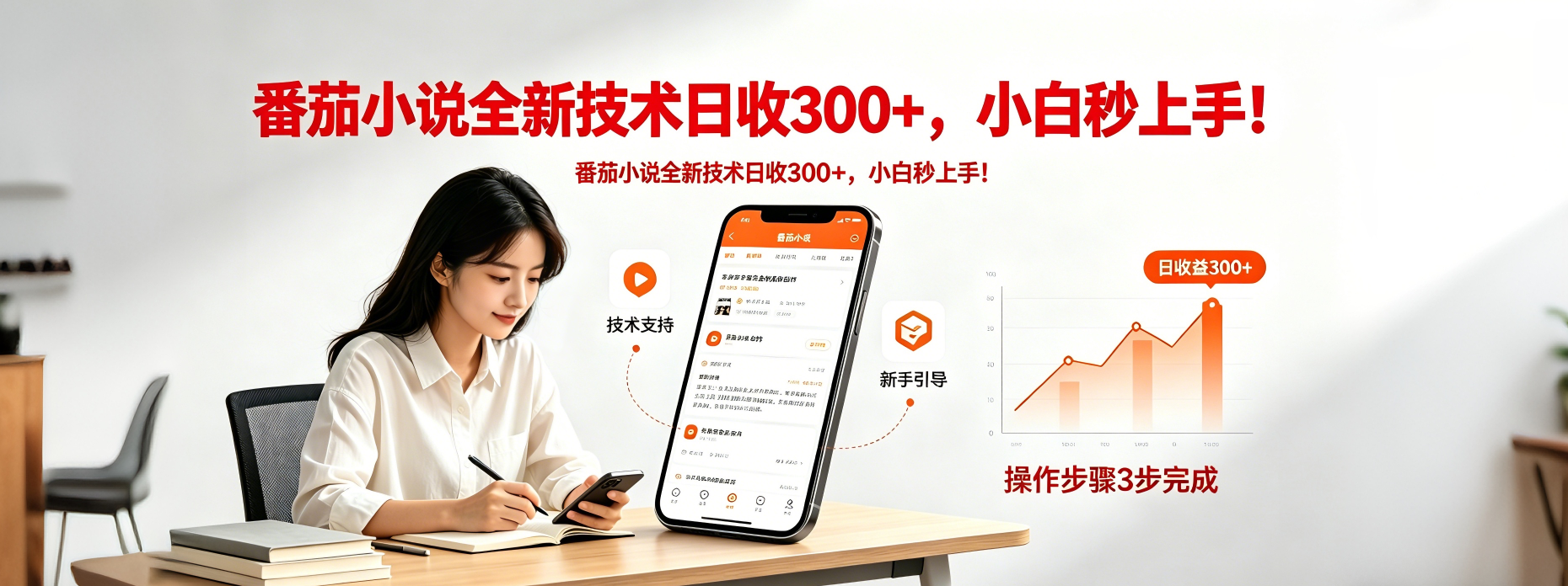 番茄小说全新技术全新玩法！无脑日收300+-选优云网创