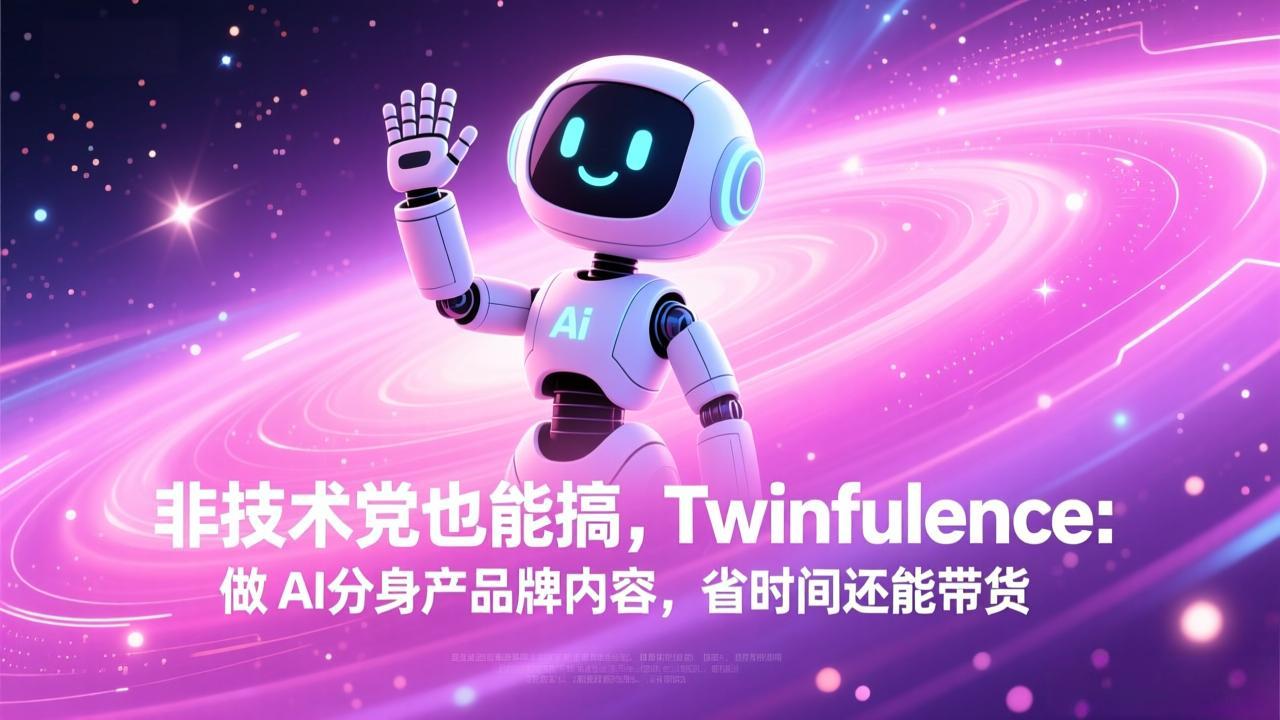 非技术党也能搞!Twinfluence:做 AI 分身产品牌内容,省时间还能带货-选优云网创