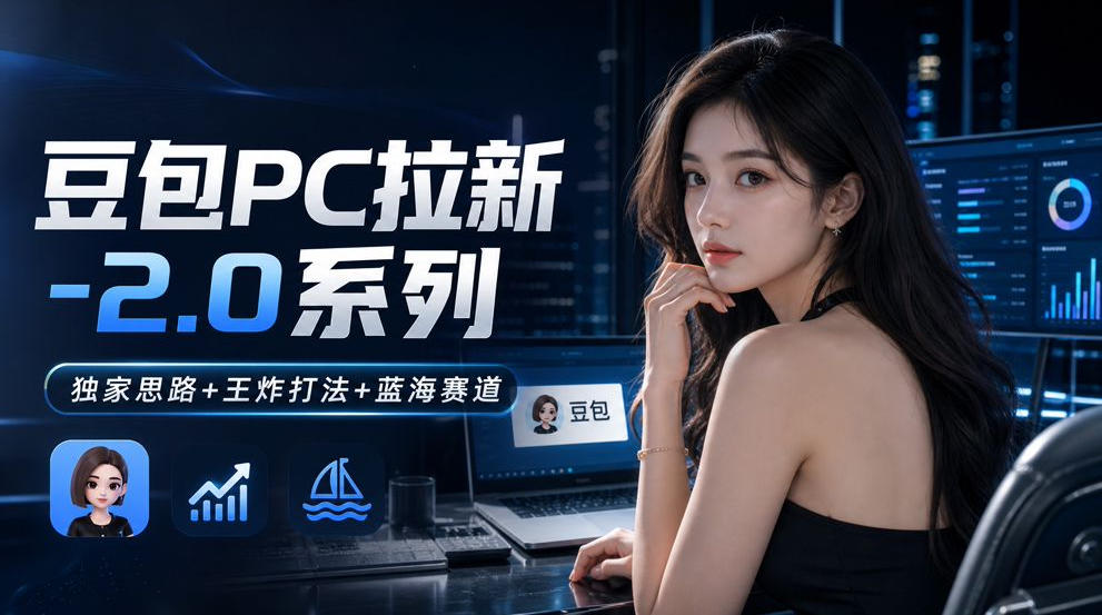 豆包PC拉新2.0系列-独家思路+王炸打法+蓝海赛道-选优云网创