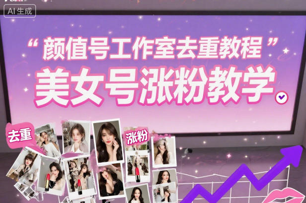 颜值号工作室去重教程，美女号涨粉教学-选优云网创