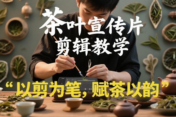 茶叶宣传片剪辑教学，以剪为笔，赋茶以韵，新手也能拍出高级感-选优云网创