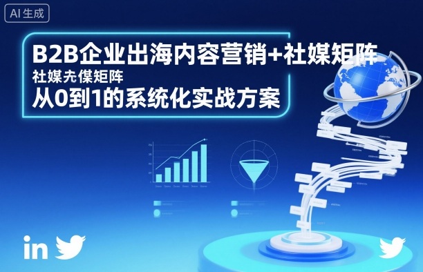 B2B企业出海内容营销+社媒矩阵，从0到1的系统化实战方案-选优云网创