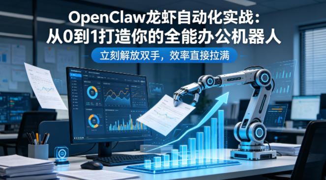 OpenClaw龙虾自动化实战：从0到1打造你的全能办公机器人，立刻解放双手，效率直接拉满-选优云网创