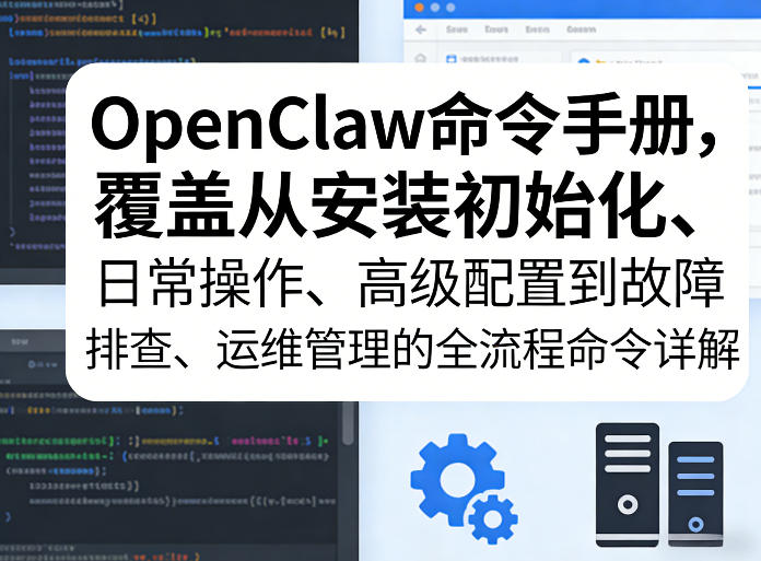 OpenClaw命令手册，覆盖从安装初始化、日常操作、高级配置到故障排查、运维管理的全流程命令详解-选优云网创