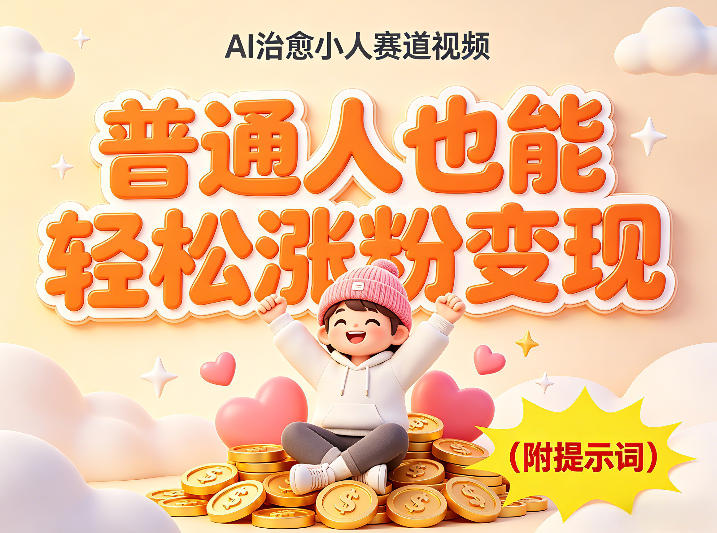 AI治愈小人赛道视频，普通人也能轻松涨粉变现，实操教学（附完整提示词）-选优云网创