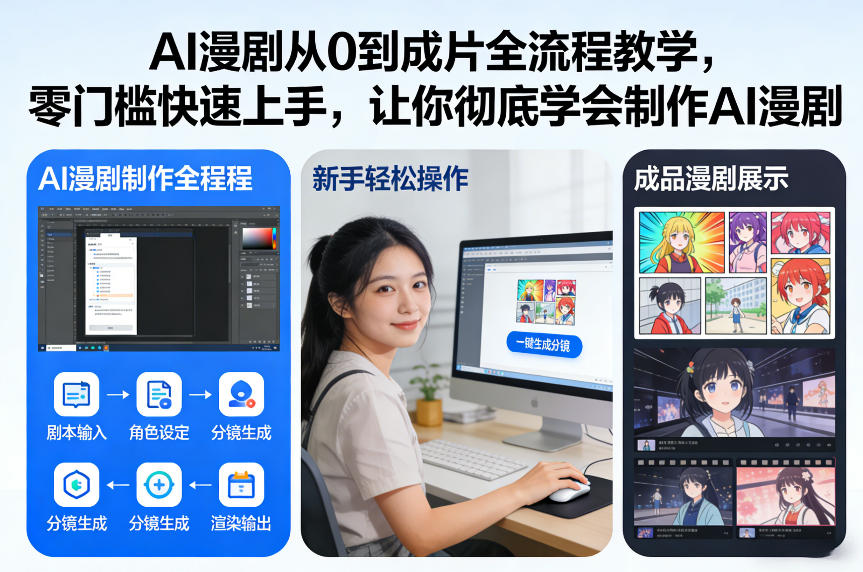 AI漫剧从0到成片全流程教学，零门槛快速上手，让你彻底学会制作AI漫剧【保姆级教程】-选优云网创