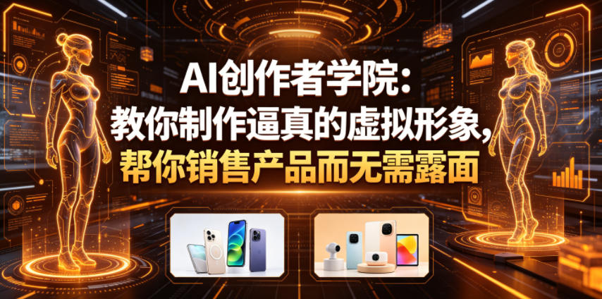 AI创作者学院:教你制作逼真的虚拟形象,帮你销售产品而无需露面【原创双语字幕】-选优云网创