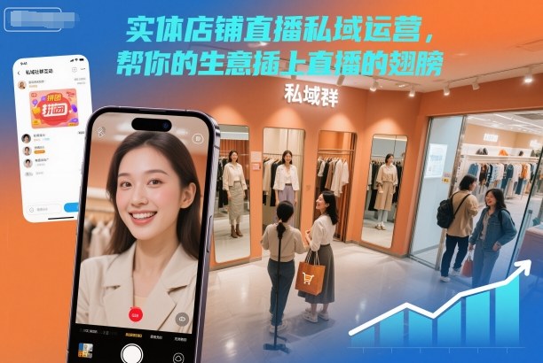 实体店铺直播私域运营，帮你的生意插上直播的翅膀-选优云网创