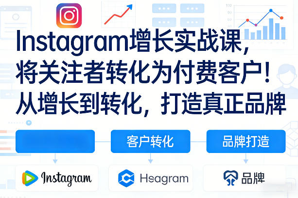 Instagram增长实战课，将关注者转化为付费客户！从增长到转化，打造真正品牌(双语字幕)-选优云网创