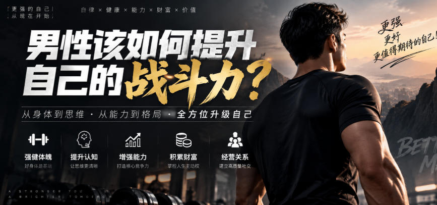付费文章：男性该如何提升自己的战斗力？-选优云网创