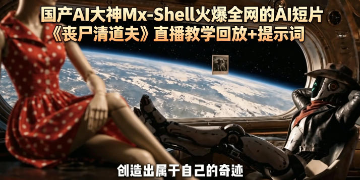 国产AI大神Mx-Shell火爆全网的AI短片《丧尸清道夫》直播教学回放+提示词-选优云网创