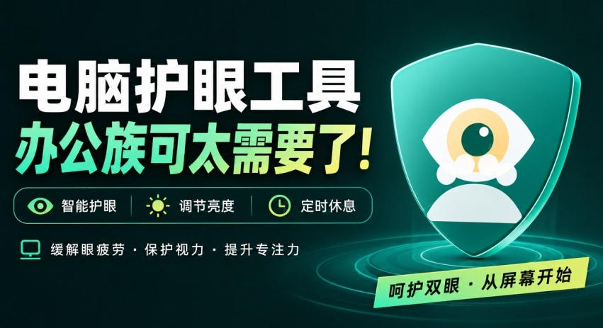 天天盯着个屏幕，没护眼工具怎么行？免费电脑蓝光护眼应用来了，还有宠物定时提醒你休息护眼宝-选优云网创