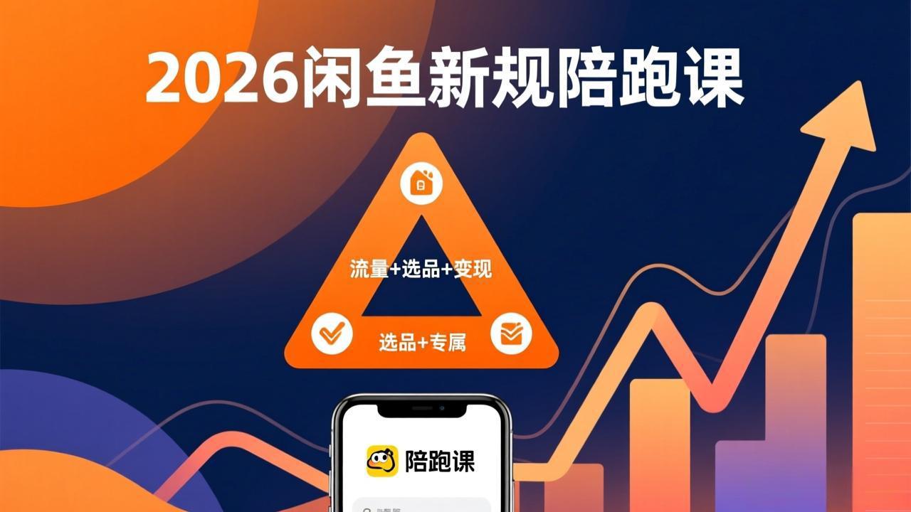 2026闲鱼高阶陪跑课全新上线，带你吃透新规玩转选品流量，从零搭建稳定变现盈利体系-选优云网创
