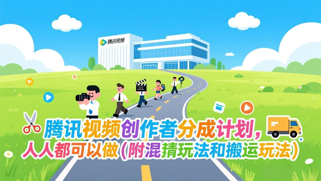 腾讯视频创作者分成计划，人人都可以做(附混剪玩法和搬运玩法-选优云网创