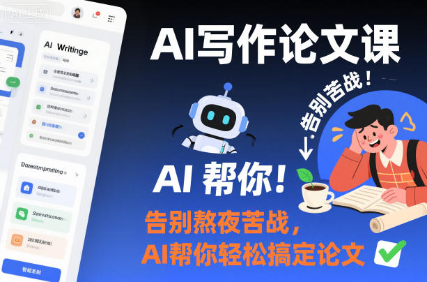 AI写作论文课，告别熬夜苦战，AI帮你轻松搞定论文-选优云网创