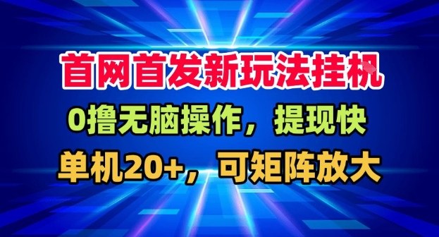 全网首发挂G，盒子自动賺米，单机20+，可矩阵放大，长期稳定运营【揭秘】-选优云网创