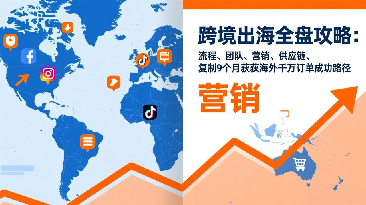 跨境出海全盘攻略：流程，团队，营销，供应链，复制9个月斩获海外千万订单成功路径-选优云网创