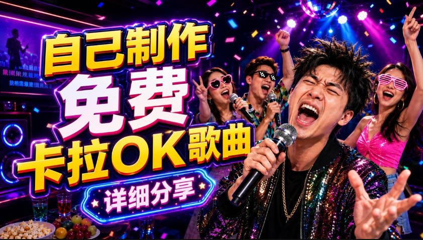 零基础AI制作免费卡拉OK视频教程,从歌曲生成、音轨分离到字幕制作、视频导出,手把手教学-选优云网创