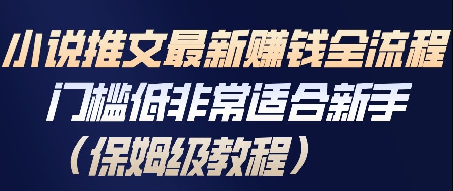 小说推文最新賺钱全流程，门槛低非常适合新手(保姆级教程)-选优云网创