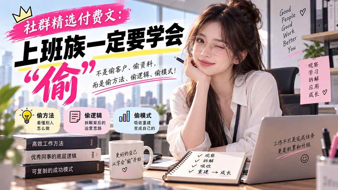 (20423期)社群精选付费文:上班族一定要学会“偷“ (20423期)社群精选付费文:上班族一定要学会“偷“