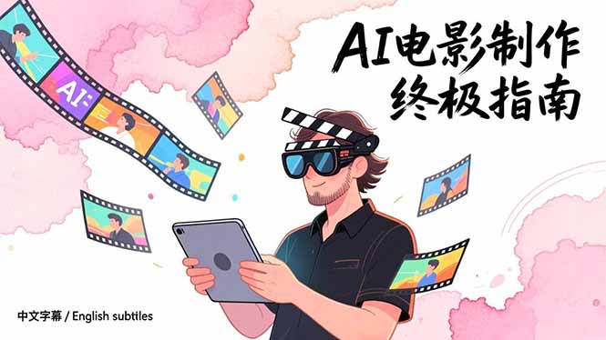 AI电影制作终极指南：从创意到成片，系统掌握智能影视全流程实战课(中英字幕-选优云网创