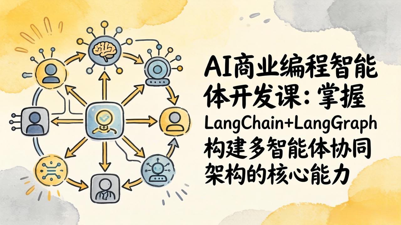 AI商业编程智能体开发课：掌握LangChain+LangGraph构建多智能体协同架构的核心能力-选优云网创